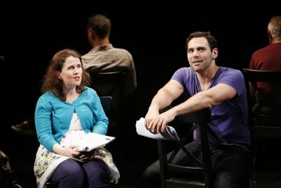 Mary Theresa Archbold (Her) and Jonathan Todd Ross (Him) in Neil LaBute''s CALL BACK Photo
