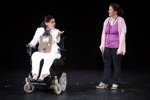 Ann Marie Morelli (Donnelly) and Mary Theresa Archbold (Vicki) in Bruce Graham''s FULLY ACCESSIBLE @ BroadwayWorld Ann Marie Morelli (Donnelly) and Mary Theresa Archbold (Vicki) in Bruce Graham''s FUL Photo