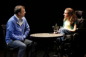 David Harrell (David) and Shannon DeVido (Shannon) in Samuel D. Hunter''s GOOD BEER @ BroadwayWorld David Harrell (David) and Shannon DeVido (Shannon) in Samuel D. Hunter''s GOOD BEER Photo