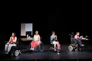 Ann Marie Morelli (Gloria), Jamie Petrone (Abigail), Christine Bruno (Jenny), and Shannon DeVido (Rhonda) in Bekah Brunstetter''s FORGOTTEN CORNERS OF YOUR DARK, DARK PLACE @ BroadwayWorld Ann Marie Morelli (Gloria), Jamie Petrone (Abigail), Christine Bruno (Jenny), and Sha Photo