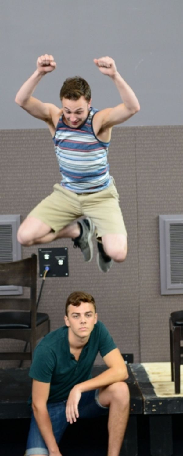 Mid-Air: Daniel Scott Walton (Otto) with Jordan J. Ford (Hanschen) Photo