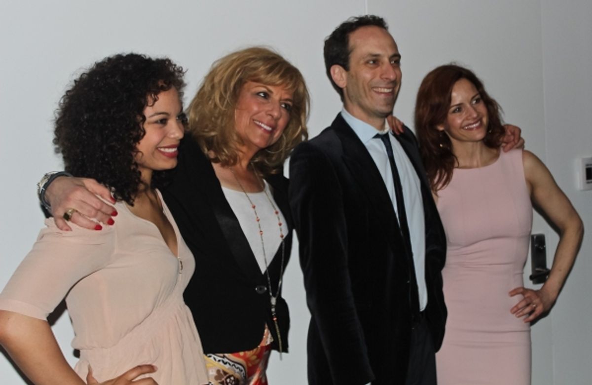 Michelle Beck, Caroline Aaron, Peter Grosz and Carla Gugino at 