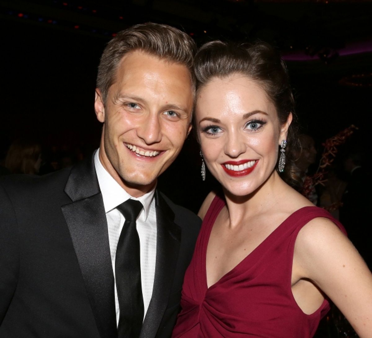 Nathan Johnson; Laura Osnes at 