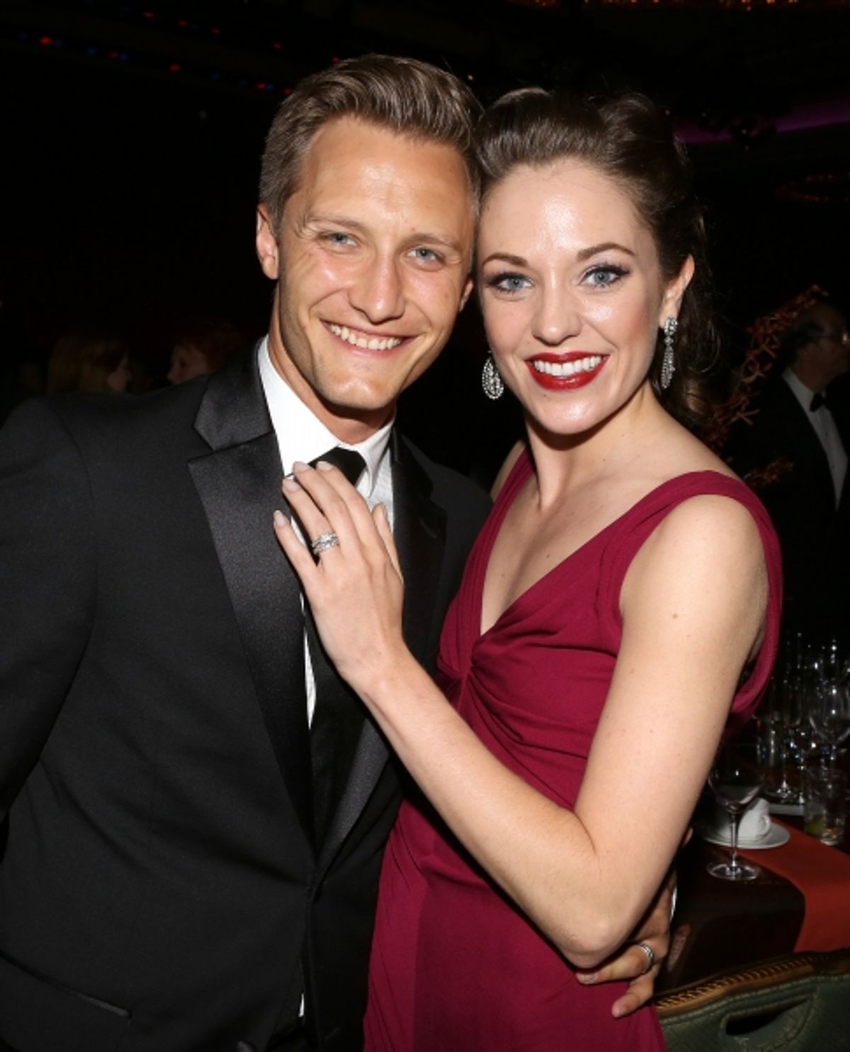 Nathan Johnson; Laura Osnes at 