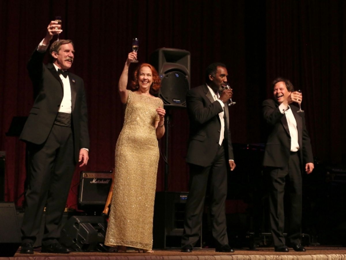 AEA President Nick Wyman; Harriet Harris; Norm Lewis; Brad Ross at 