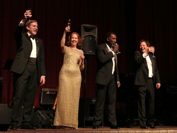 AEA President Nick Wyman; Harriet Harris; Norm Lewis; Brad Ross Photo