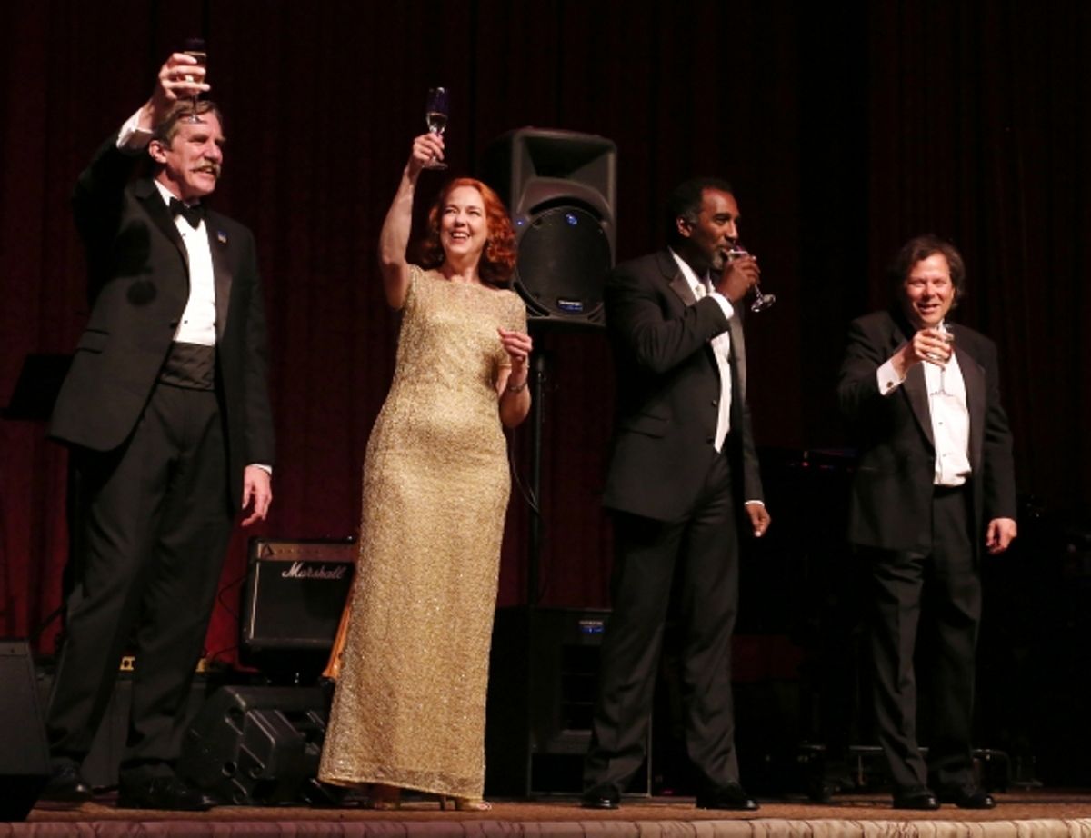 AEA President Nick Wyman; Harriet Harris; Norm Lewis; Brad Ross at 