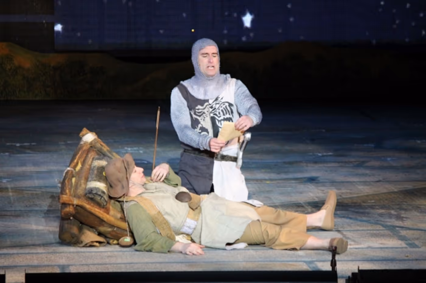 Photo Flash: Eric Idle Surprises the Muny's SPAMALOT Cast on Opening Night! Image