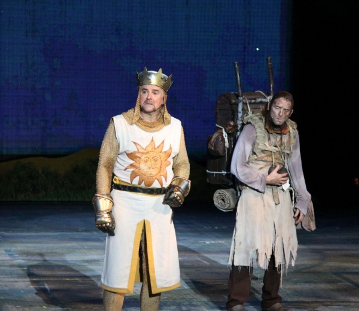 Photo Flash: Eric Idle Surprises the Muny's SPAMALOT Cast on Opening Night! Image