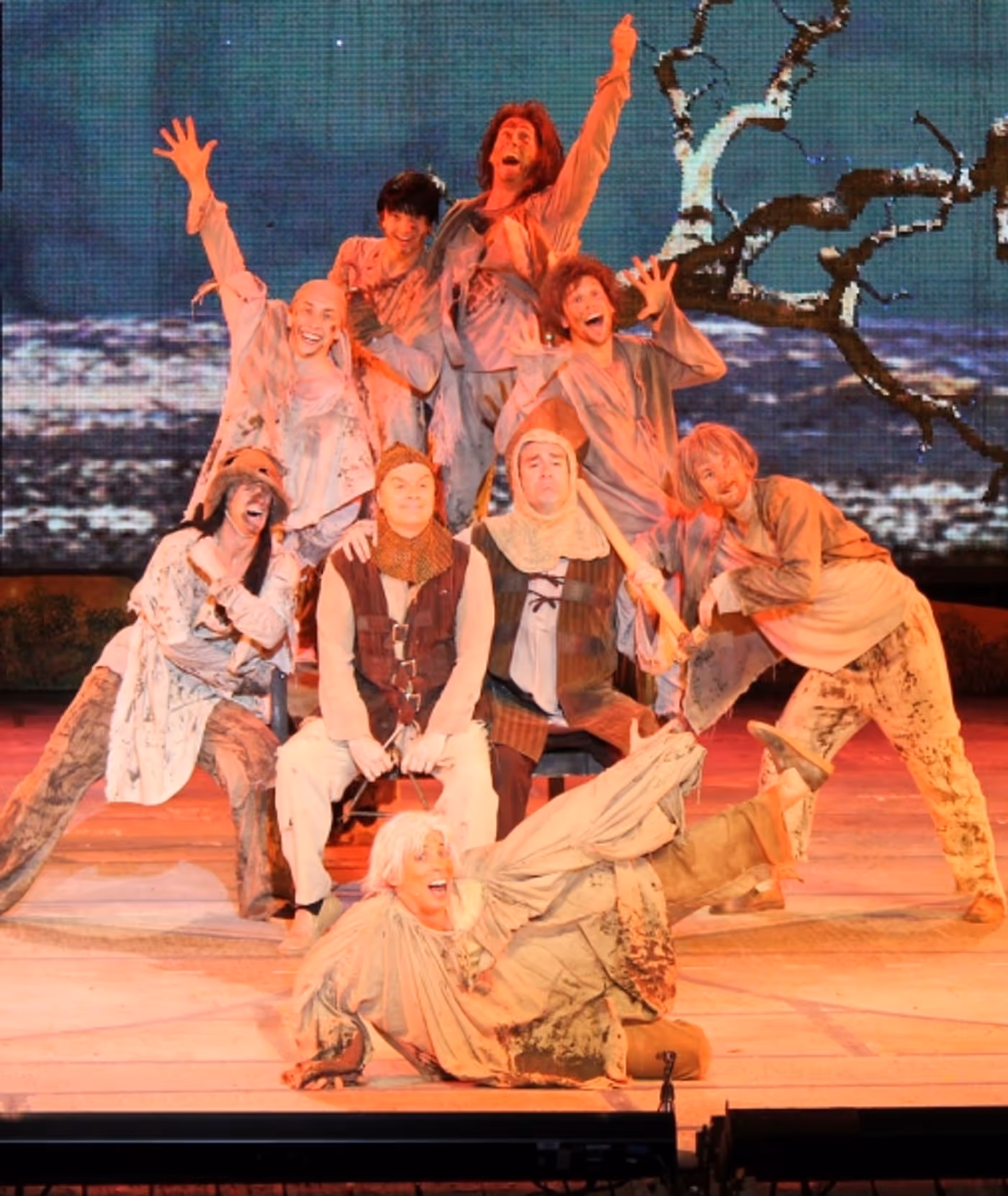 Photo Flash: Eric Idle Surprises the Muny's SPAMALOT Cast on Opening Night! Image
