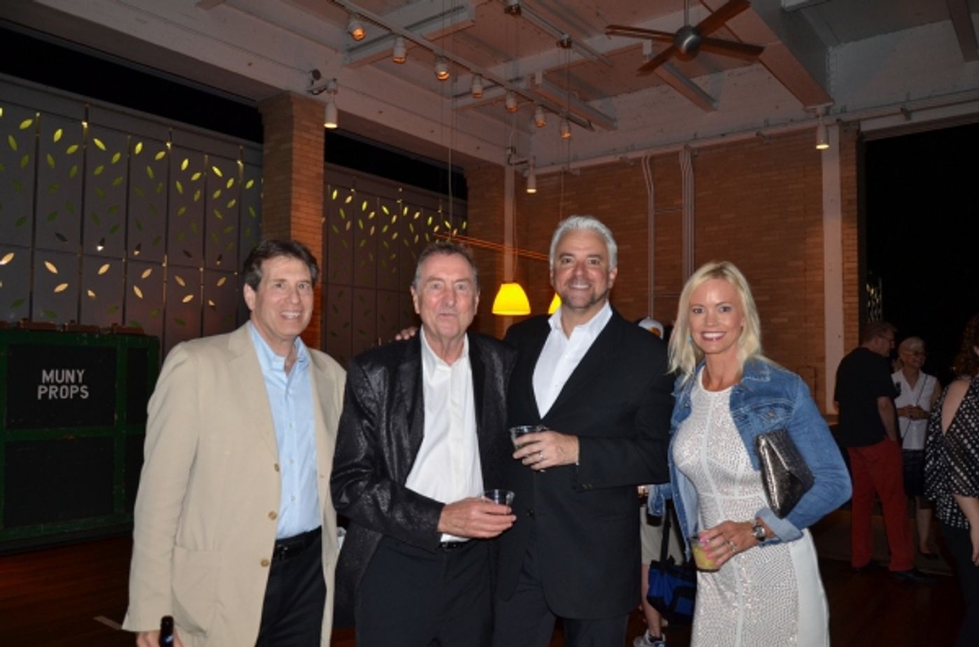 Photo Flash: Eric Idle Surprises the Muny's SPAMALOT Cast on Opening Night! Image