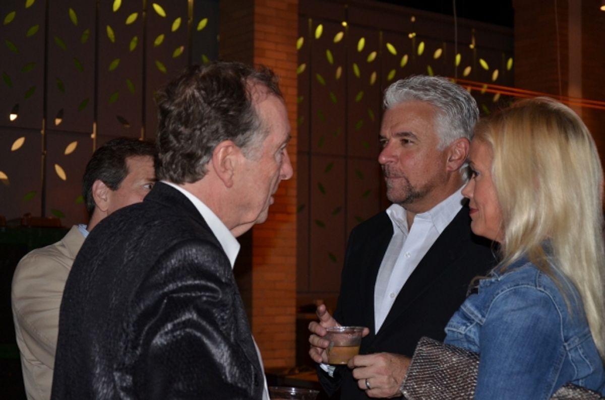 Eric Idle, John O'Hurley, Lisa O'Hurley at 