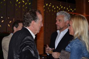 Eric Idle, John O'Hurley, Lisa O'Hurley @ BroadwayWorld Eric Idle, John O'Hurley, Lisa O'Hurley Photo