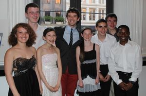 Michael Urie and students from Marine Park IS 278 Brooklyn @ BroadwayWorld Michael Urie and students from Marine Park IS 278 Brooklyn Photo