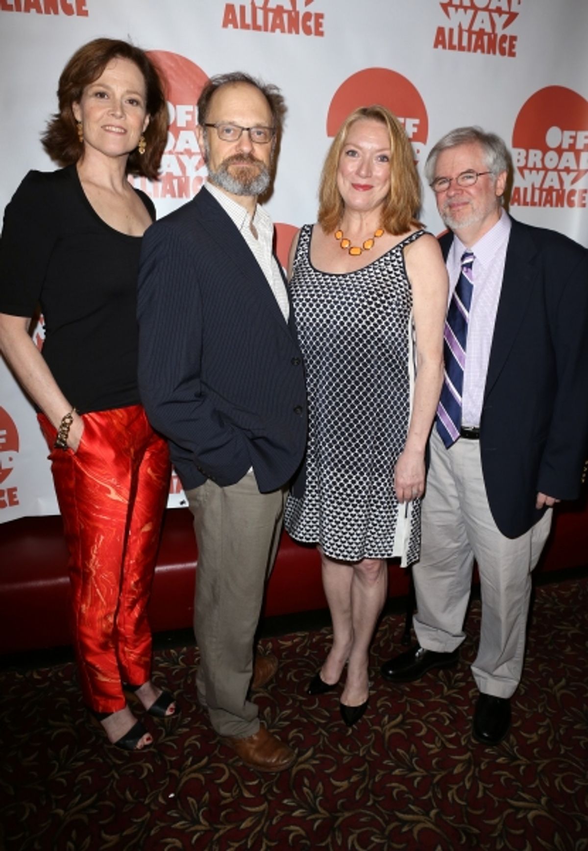 Sigourney Weaver, David Hyde Pierce, Kristine Nielsen, and Playwright Christopher Durang  at 