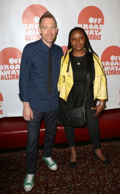 Jason Mills; Leona Wilkes  (''STOMP'')   Photo