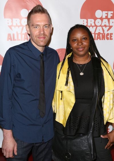 Jason Mills; Leona Wilkes  (''STOMP'')  Photo