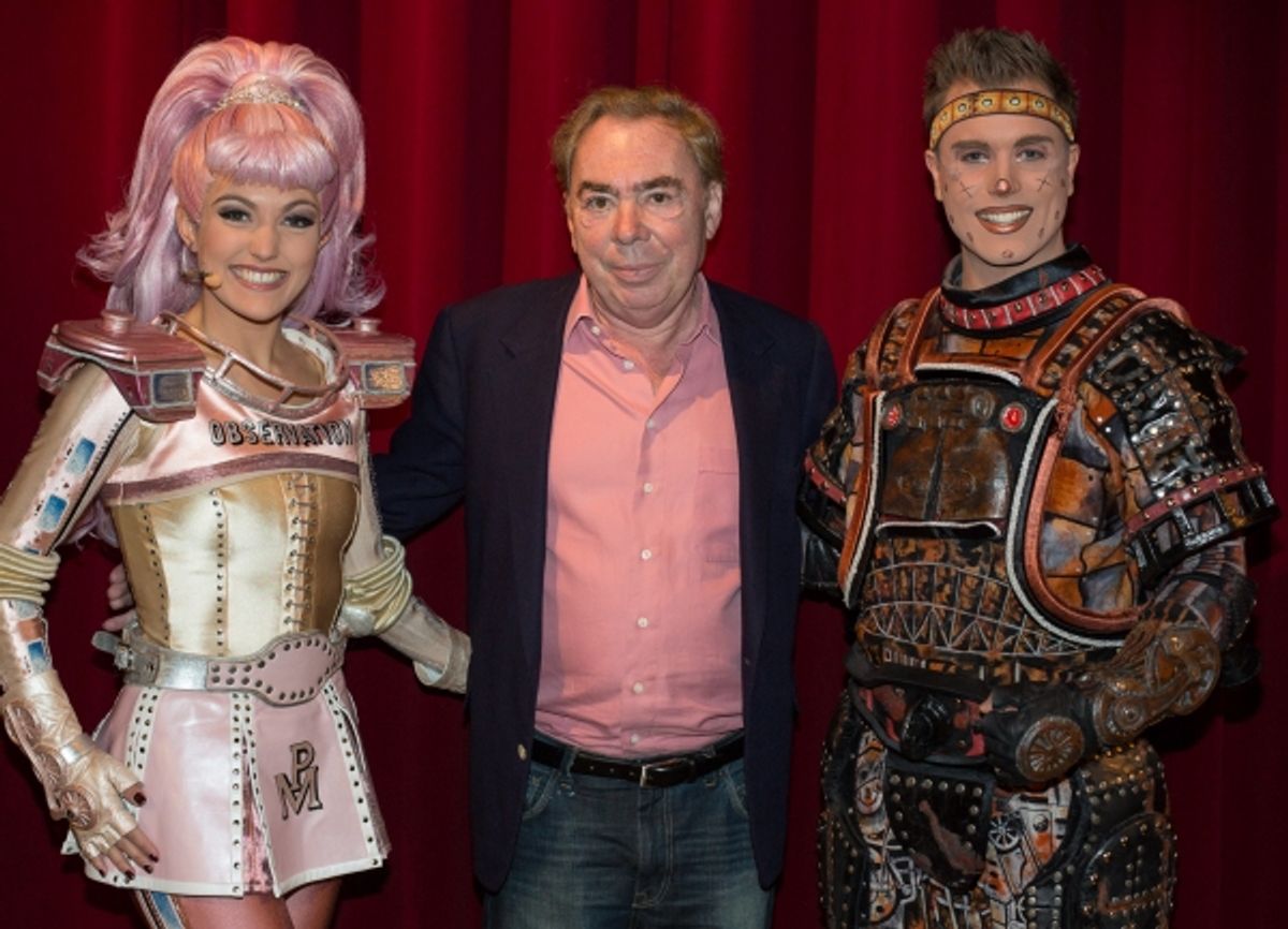 Georgina Hagen, Sir Andrew Lloyd Webber and Marcel Brauneis at 