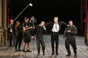 Erin Elizabeth Adams, Whitney Wakimoto and Sean-Michael Wilkinson as the Film Crew, J Photo