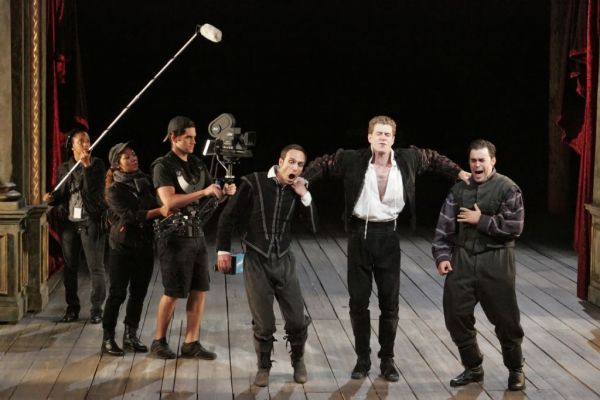 Erin Elizabeth Adams, Whitney Wakimoto and Sean-Michael Wilkinson as the Film Crew, J Photo