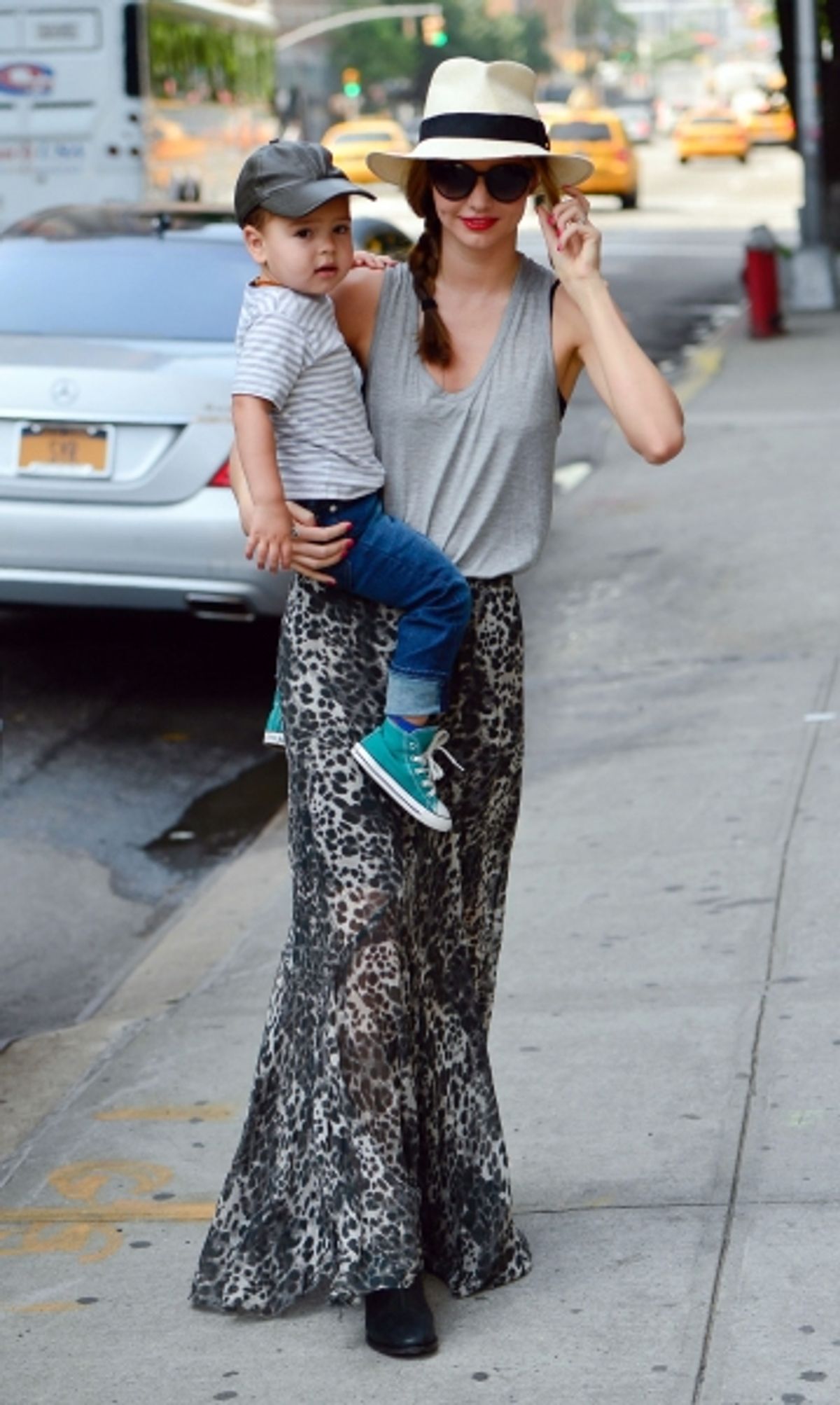 Miranda Kerr and son Flynn Bloom at 