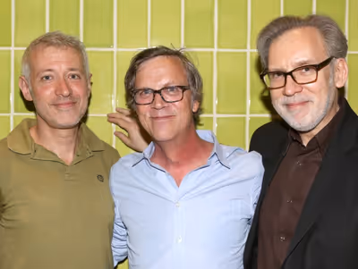 Todd Haynes visits Composers Scott Frankel and Michael Koriethe Photo