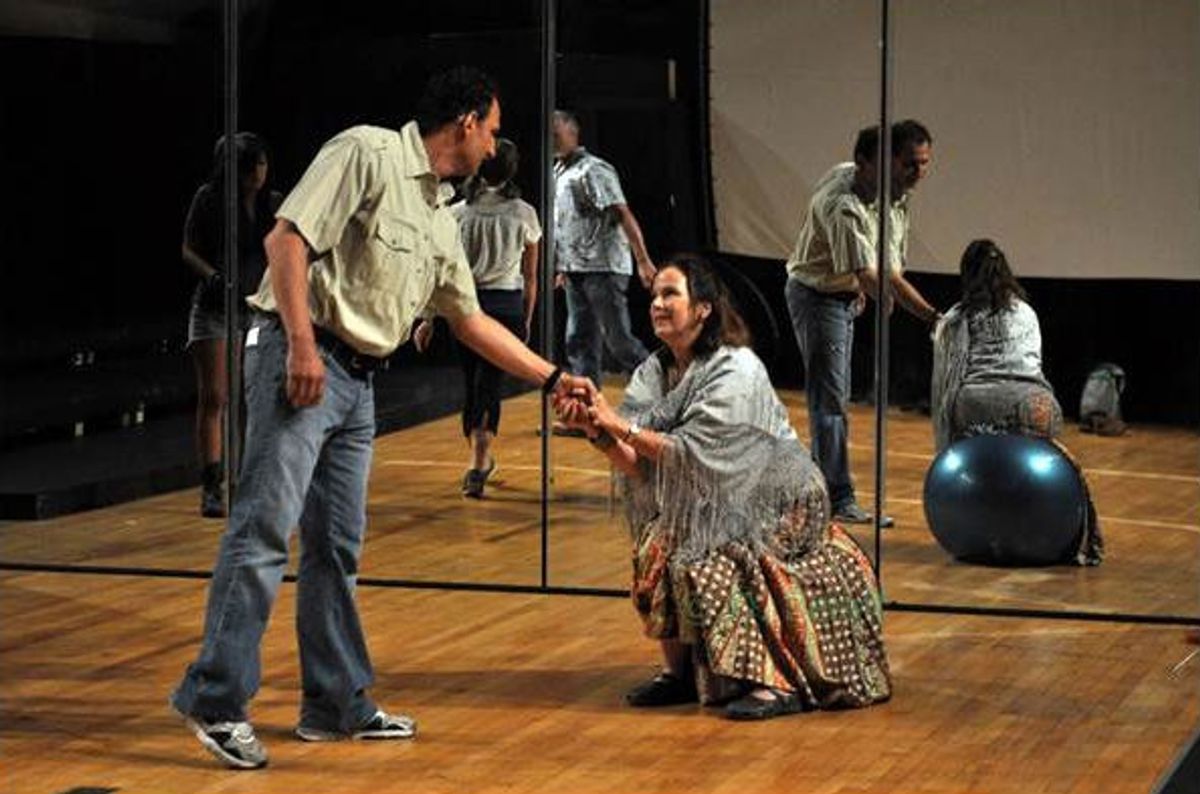 Joel Nathan King as James and Elizabeth Dickerson as Marty at 