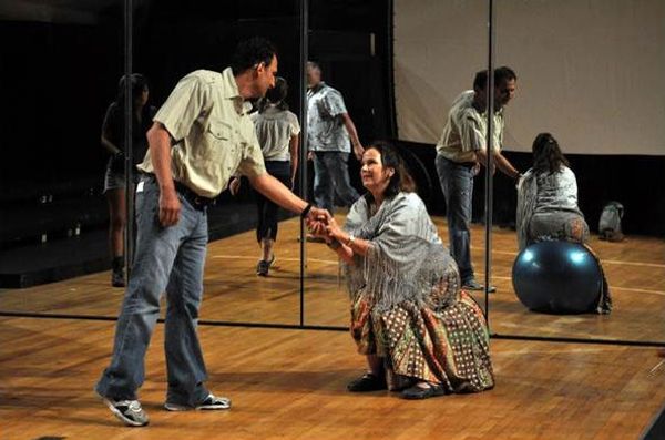 Joel Nathan King as James and Elizabeth Dickerson as Marty Photo