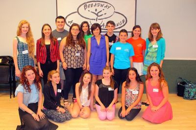 Krysta Rodriguez and the students of Broadway Artists Alliance
 Photo