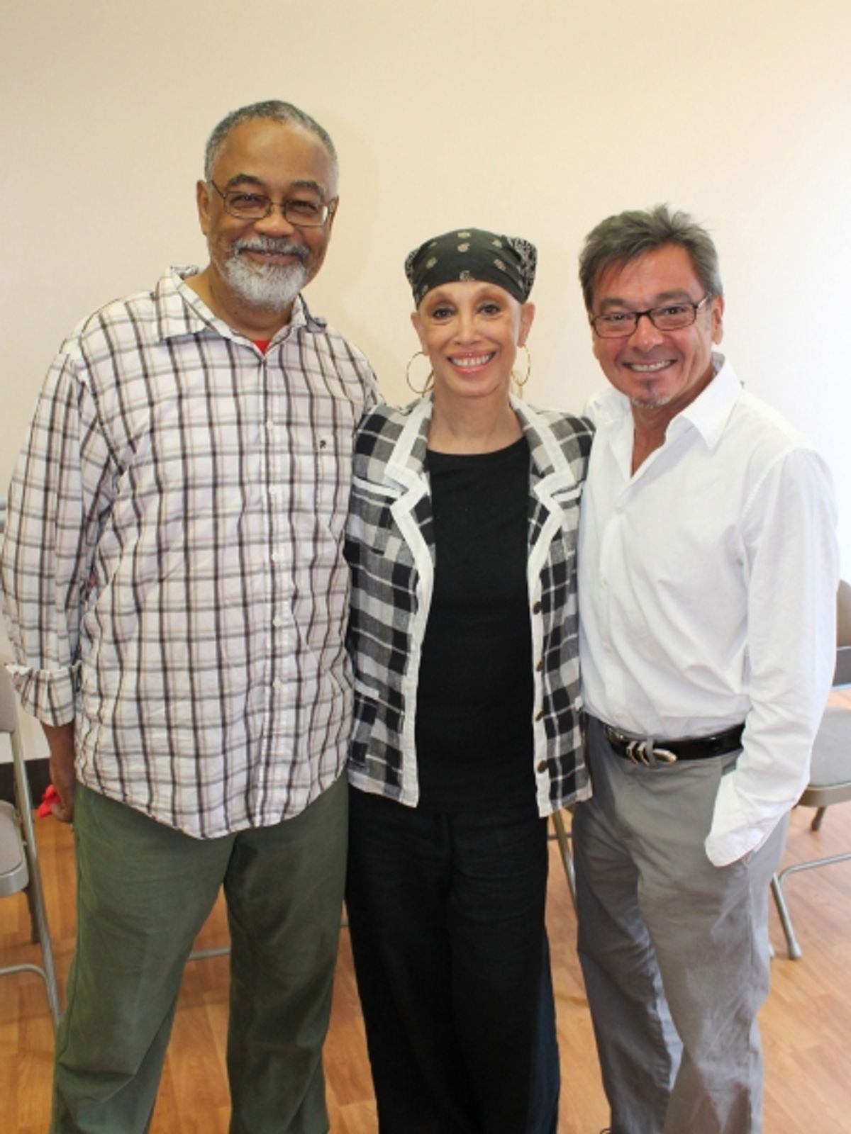 The creative team:  William Foster McDaniel (music director), Mercedes Ellington (choreography) and Bill Castellino (director) at 