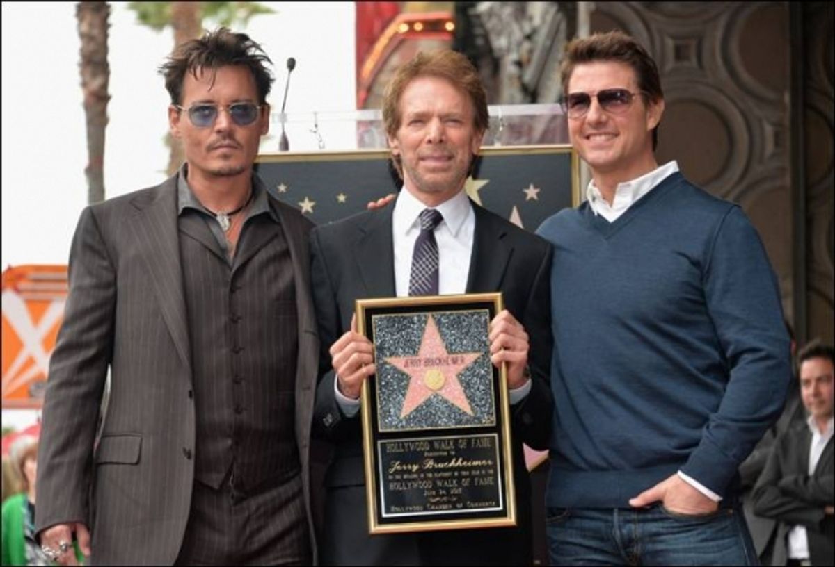 Johnny Depp, Jerry Bruckheimer and Tom Cruise at 