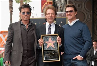 Johnny Depp, Jerry Bruckheimer and Tom Cruise Photo