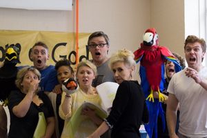 Anita Dobson with the cast of CARNIVAL OF THE ANIMALS Photo