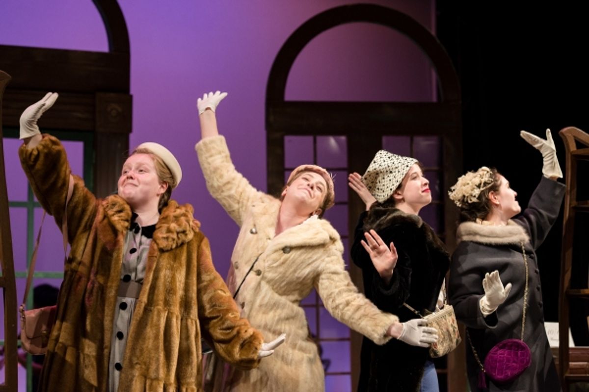 Ensemble members Maeve Brady, Nikki Yarnell, Victoria Gruenberg, and Emma Paton at 