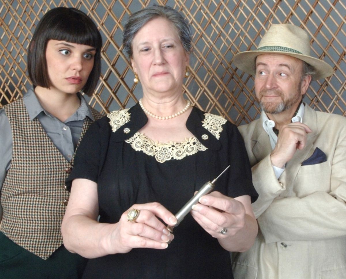 Mrs. Elmore Boynton (Muriel J. Bonertz, left) is certainly ill enough to die a natural death but apparently someone just couldn''t wait, and everyone becomes a suspect when she''s found dead. (with Molly Pach Johnson and Scott Keely) at 