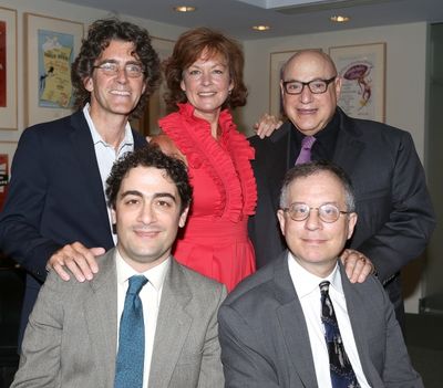 (clockwise from top left) Sean Hartley, Michele Pawk and Henry Krieger pose for photo Photo
