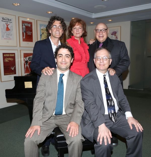 (clockwise from top left) Sean Hartley, Michele Pawk and Henry Krieger pose for photo Photo