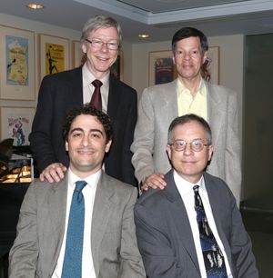 (Back) Patrick Cook, Michael Kerker, (Front) Daniel Mate and Alan Gordon @ BroadwayWorld (Back) Patrick Cook, Michael Kerker, (Front) Daniel Mate and Alan Gordon Photo