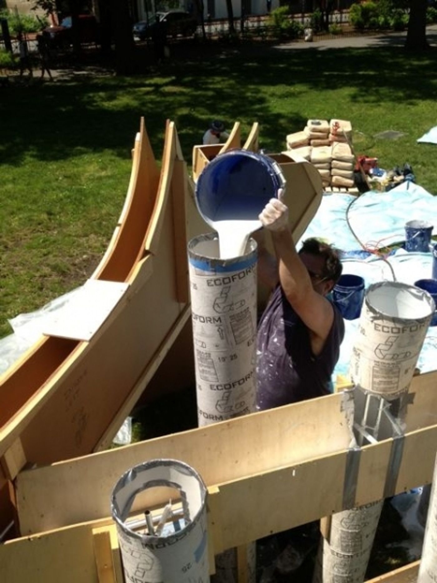 Photo Flash: Karlis Rekevics Creates Live Artwork to Celebrate Staten Island's Architecture Image