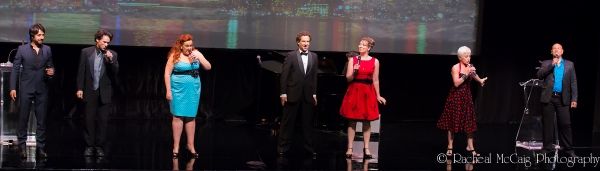Jian Ghomeshi,, SharRon Matthews, Matt Baram, Naomi Snieckus, Louise Pitre and Thom A Photo