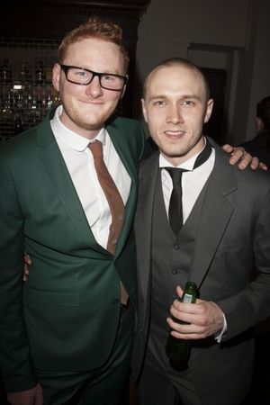 Jack Shalloo (Mr Bucket) and Paul Saunders (Oompa-Loompa/Asst Dance Captain)' Photo