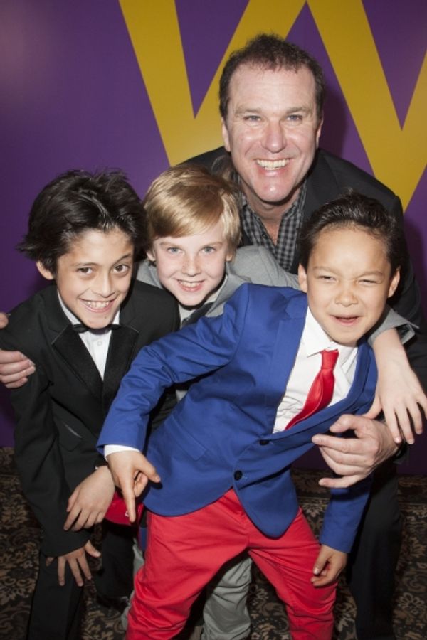 Jay Heyman (Mike Teavee), Adam Mitchell (Mike Teavee), Douglas Hodge (Willy Wonka) an Photo