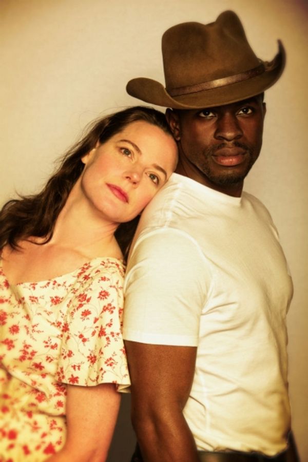 Danielle Skraastad and Gbenga Akinnagbe  Photo