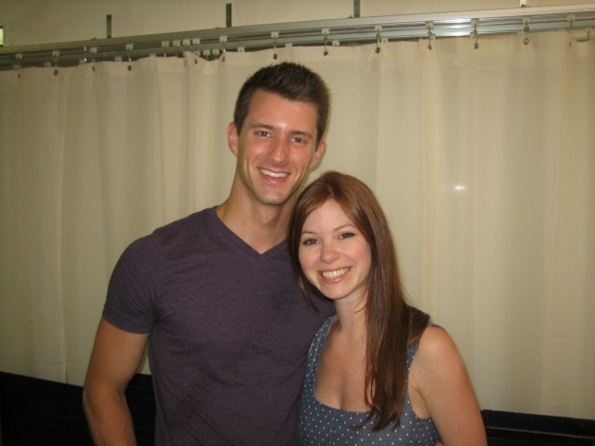 CJ PAWLIKOWSKI (Gilbert Blythe) and ALISON WOODS (Anne Shirley) at 