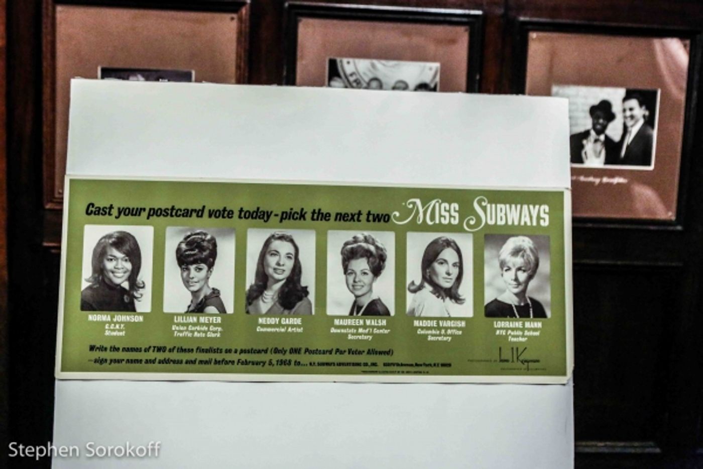 Photo Coverage: MISS SUBWAYS Come to Friars Club  Image