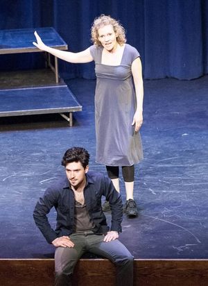 Karen Lefkoe introduces a scene with Willy McKay as Romeo @ BroadwayWorld Karen Lefkoe introduces a scene with Willy McKay as Romeo Photo