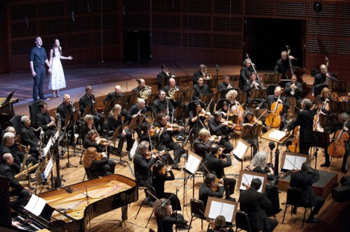 Cheyenne Jackson and Alexandra Silber with the San Francisco Symphony at 