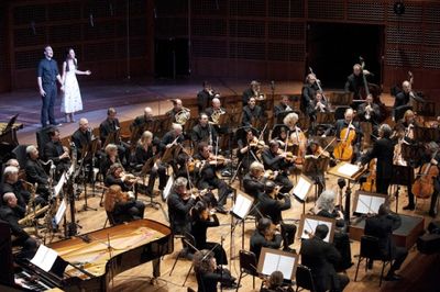 Cheyenne Jackson and Alexandra Silber with the San Francisco Symphony Photo
