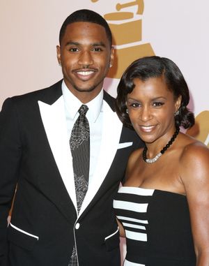 Trey Songz with his mother April Tucker Photo
