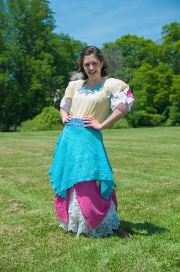 Caroline Calkins as Celie. Costume by Stella Schwartz Photo
